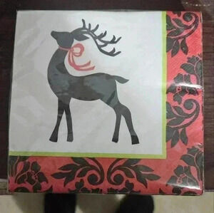 ❤️Free with bundle❤️Elegant deer christmas napkins!
